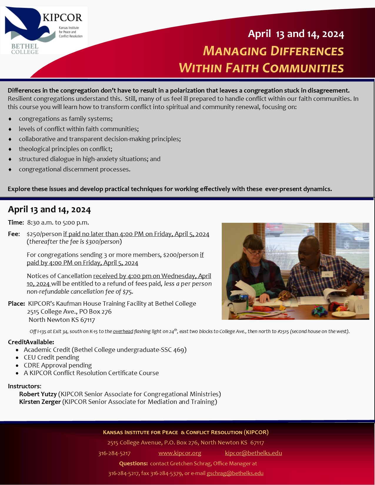 Managing Differences Within Faith Communities